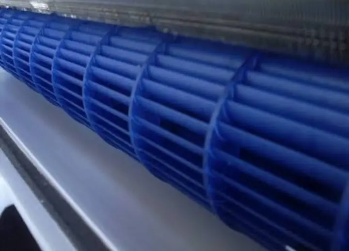 Turbina do ar-condicionado em detalhe